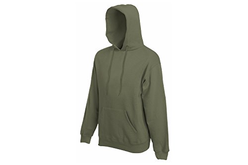 Fruit of the Loom Herren Hooded Sweat Kapuzenpullover, Grün (Classic Olive 59), X-Large von Fruit of the Loom