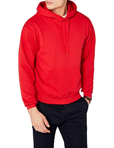 Fruit of the Loom Herren Kapuzenpullover, Rot (Red), Large von Fruit of the Loom