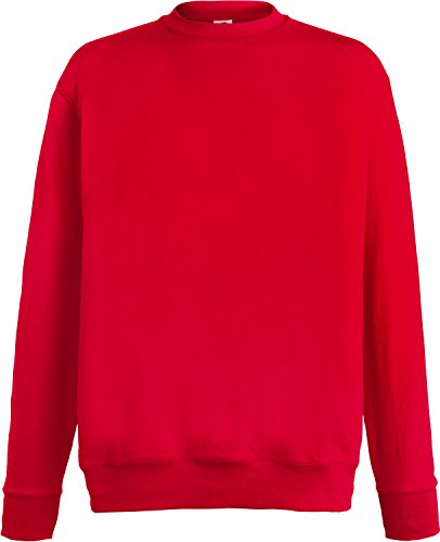 Fruit of the Loom Herren Lightweight Set-In Sweat Sweatshirt, Rot (Red 400), X-Large von Fruit of the Loom