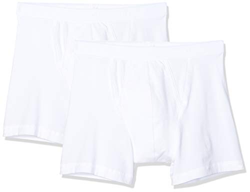 Fruit of the Loom Herren Men's Classic Boxer, Regular Leg, 2 Pack Boxershorts, Weiß (White 30), Medium (2er Pack) von Fruit of the Loom