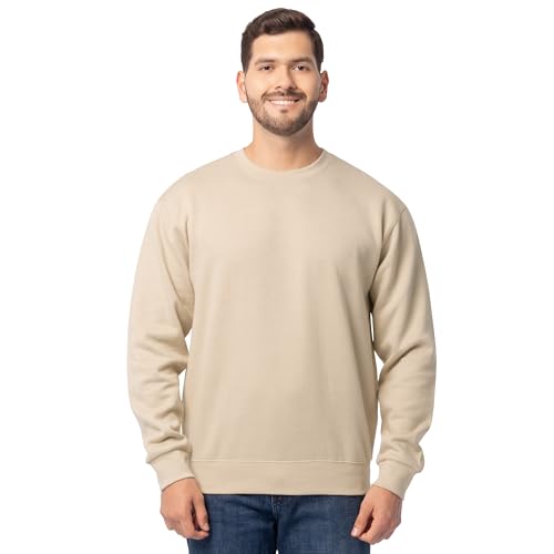 Fruit of the Loom Herren Moisture Wicking Eversoft Fleece Sweatshirt, Khaki Heather, 4X-Large von Fruit of the Loom