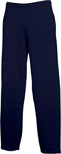 Fruit of the loom Herren Open Leg Pants Sport Jogger, Blau (Deep Navy 202), W35 (Herstellergröße: L) von Fruit of the Loom