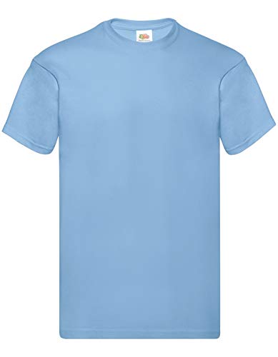 Fruit of the Loom Herren Original T. T-Shirt (5er Pack), Farbe:Pastellblau, Größe:M von Fruit of the Loom