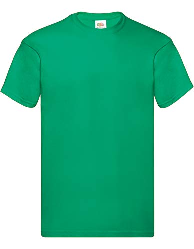 Fruit of the Loom Herren Original T. T-Shirt (5er Pack), Farbe:maigrün, Größe:L von Fruit of the Loom