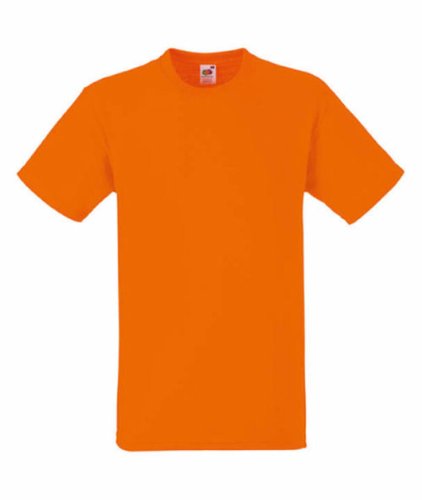 Fruit of the Loom Herren Plain Heavy Cotton T-Shirt Orange XXL von Fruit of the Loom