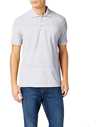 Fruit of the Loom Herren Poloshirt, Grau (Heather Grey), Small von Fruit of the Loom