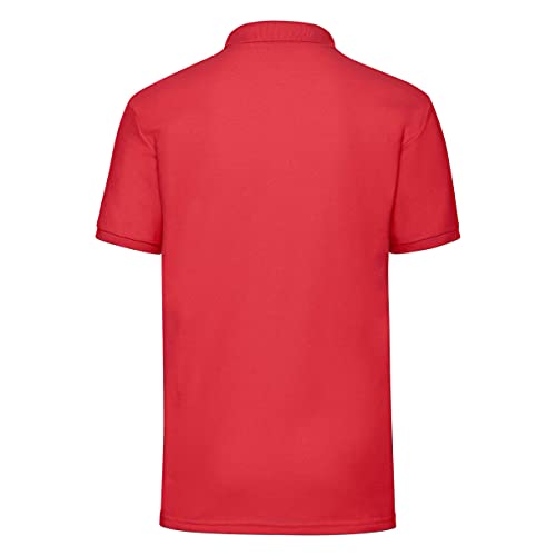 Fruit of the Loom Herren 65/35 Polo Poloshirt, Rot (Red 400), Large von Fruit of the Loom