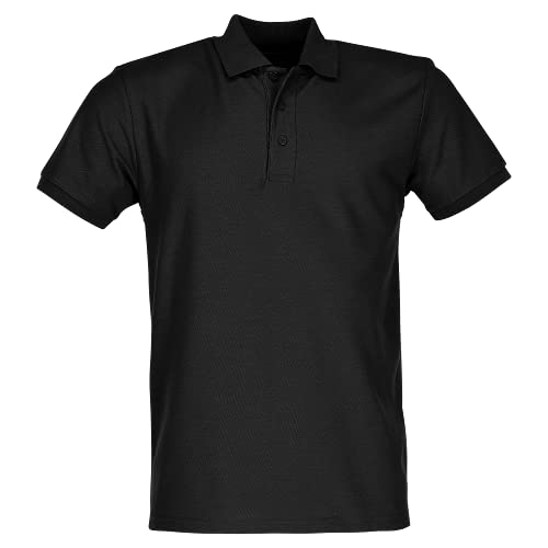 Fruit of the Loom Herren Poloshirt 65/35, Schwarz(Schwarz), Large von Fruit of the Loom