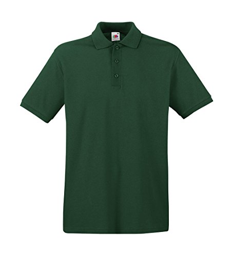 Fruit of the Loom Herren Poloshirt SS035M 3XL,Bottle Green von Fruit of the Loom