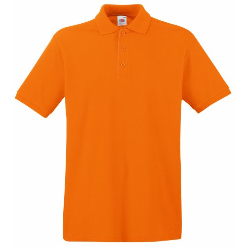 Fruit of the Loom Herren SS035M Poloshirt, Orange, Medium von Fruit of the Loom