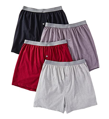 Fruit of the Loom Herren Premium Tag-freie Baumwolle Unterwäsche (Regular & Big Man) Boxershorts, Sortiert, X-Large (4er Pack) von Fruit of the Loom
