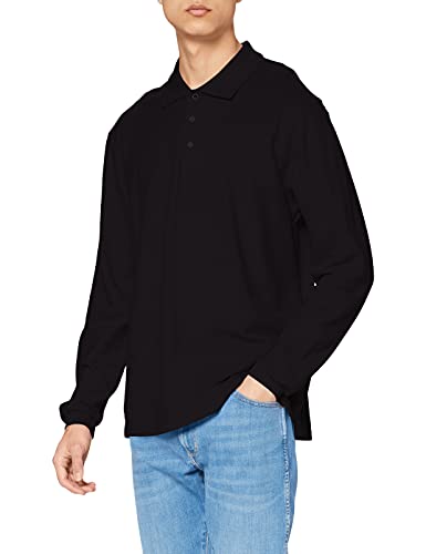 Fruit of the Loom Herren Premium Long Sleeve Poloshirt, Schwarz, XXL Fruit of the Loom Herren Premium Long Sleeve Poloshirt, Schwarz, XXL von Fruit of the Loom