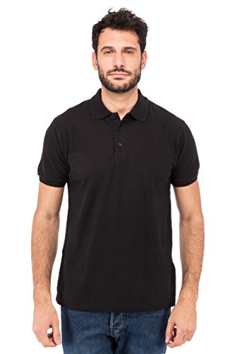 Fruit of the Loom Herren Premium Polo Poloshirt, Schwarz (Black 36), Medium von Fruit of the Loom