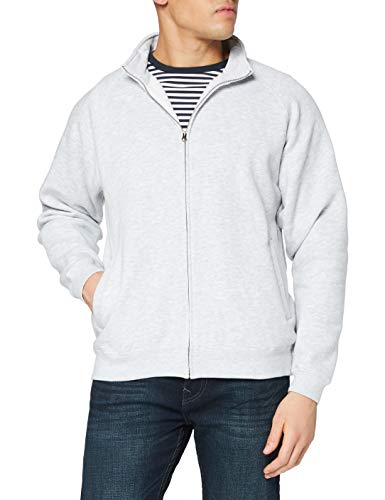 Fruit of the Loom Herren Premium Reißverschluss vorne Sweatshirt, grau meliert, XXL Fruit of the Loom Herren Premium Reißverschluss vorne Sweatshirt, grau meliert, XXL von Fruit of the Loom
