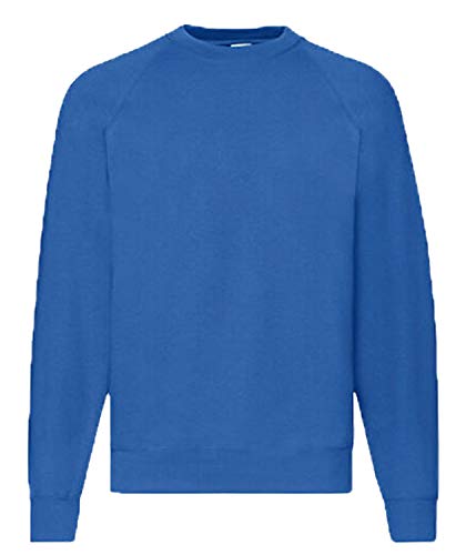 Fruit of the Loom Herren Raglan Pullover Gr. L, königsblau von Fruit of the Loom