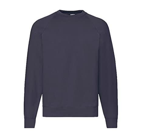 Fruit of the Loom Herren Raglan Sweat Sweatshirt L, DeepNavy von Fruit of the Loom