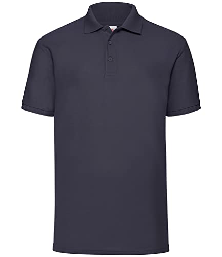 Fruit of the Loom Herren 65/35 Poloshirt, Blau-Blue (Deep Navy), S von Fruit of the Loom