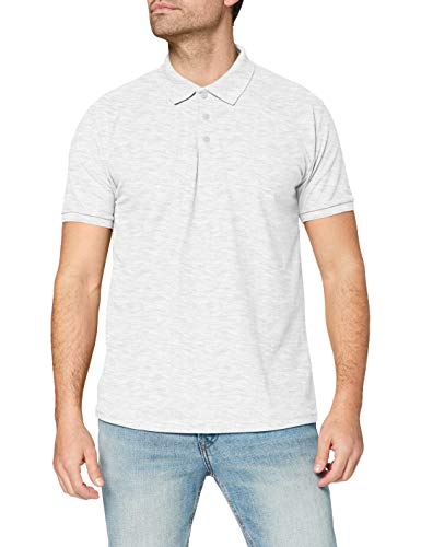 Fruit Of The Loom Herren T-Shirt Pique Polo 65/35, Grau - Grey (Heather Grey), XL von Fruit of the Loom