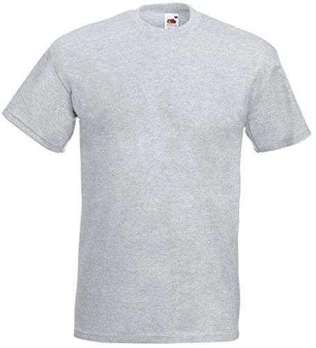 Fruit of the Loom Herren T-Shirt SS021M, Grau (Heather Grau), XL von Fruit of the Loom