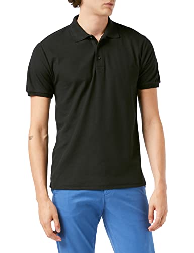 Fruit of the Loom Herren SS025M Poloshirt, Schwarz-Schwarz, M von Fruit of the Loom