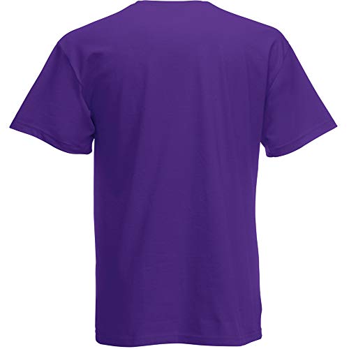 Fruit of the Loom Herren Screen Stars Original T-Shirt (3XL) (Violett) von Fruit of the Loom