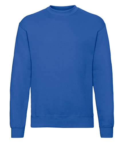 Fruit of the Loom Herren Set In Sweat Sweatshirt, Blau (Königsblau), Small von Fruit of the Loom
