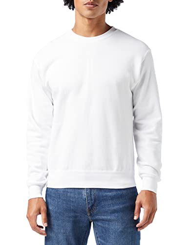 Fruit of the Loom Herren Set-in Sweat Sweatshirt (4XL, Weiß) von Fruit of the Loom