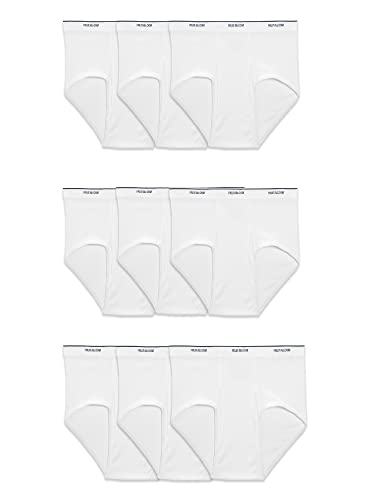 Fruit of the Loom Herren Basic White Brief Multipack Unterhose, weiß, X-Large (9er Pack) von Fruit of the Loom
