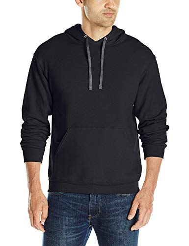 Fruit of the Loom Herren Sofspun Fleece Sweatshirts und Hoodies, Pullover – Schwarz, Mittel von Fruit of the Loom
