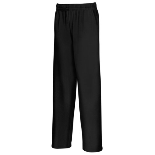 Fruit of the Loom Herren Open Hem Lightweight Sporthose, Schwarz (Black), M von Fruit of the Loom