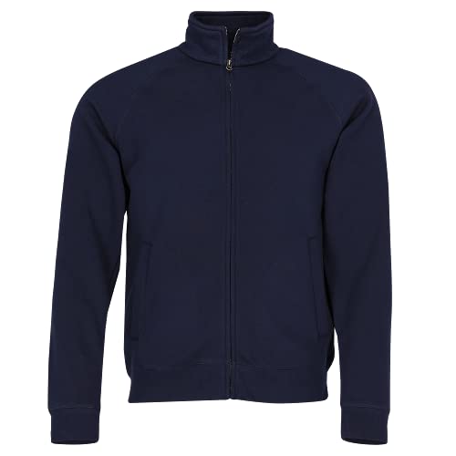 Fruit of the Loom Herren Premium Sweat Jacket Sportjacke, Blau (Deep Navy 202), Large von Fruit of the Loom