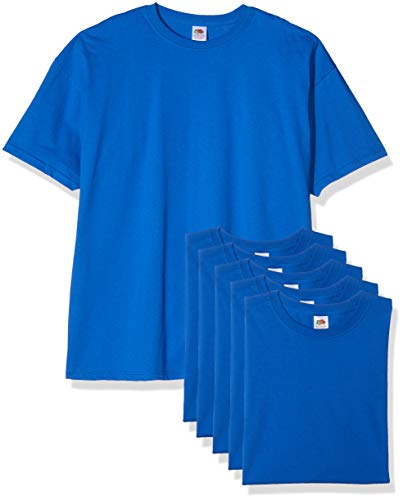 Fruit of the Loom Herren Super Premium Short Sleeve T-Shirt, königsblau, XL (5er Pack) von Fruit of the Loom