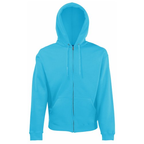 Fruit of the Loom Herren Sweatshirt mit Kapuze, azurblau, M von Fruit of the Loom
