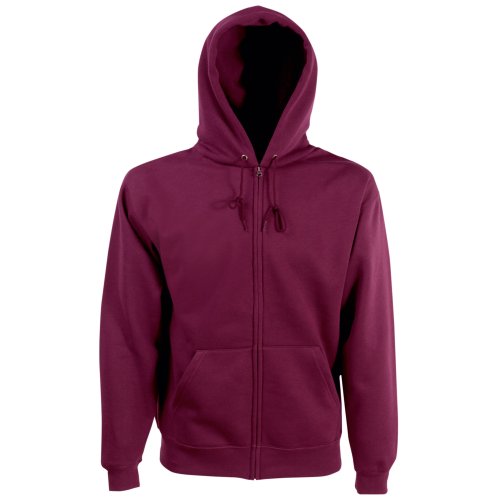 Fruit of The Loom Herren Sweatjacke Classic Hooded 62-062-0 Burgundy XL von Fruit of the Loom