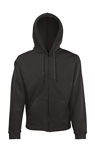 Fruit of the Loom Herren Sweatjacke Classic Hooded 62-062-0 Light Graphite XXL von Fruit of the Loom