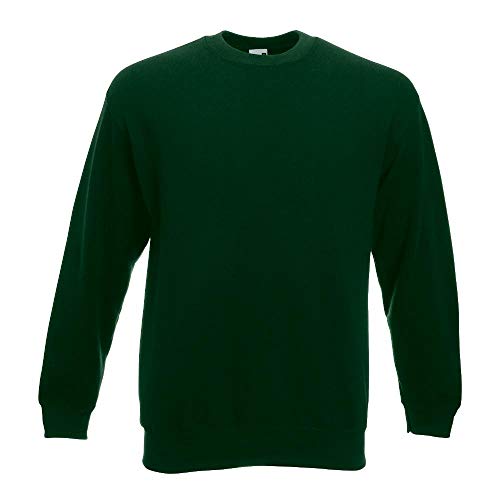 Fruit of the Loom Herren Set In Sweat Sweatshirt, Grün (Bottle Green), X-Large von Fruit of the Loom