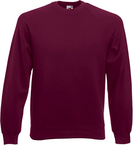 Fruit of the Loom Herren Set In Sweat Sweatshirt, Rot (41 burgund), Medium von Fruit of the Loom