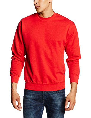 Fruit of the Loom Herren Sweatshirt 12200B, Gr. 56/58 (XL), Rot (40 rot) von Fruit of the Loom