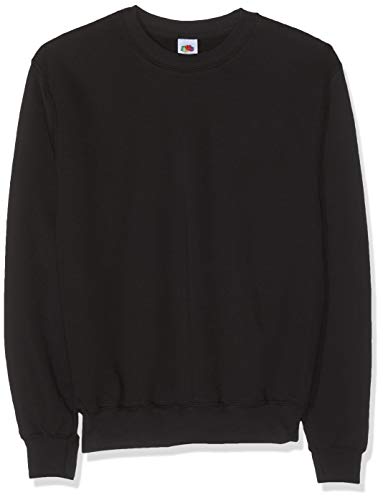 Fruit of the Loom Herren Set In Sweat Sweatshirt, Schwarz (36 schwarz), X-Large von Fruit of the Loom