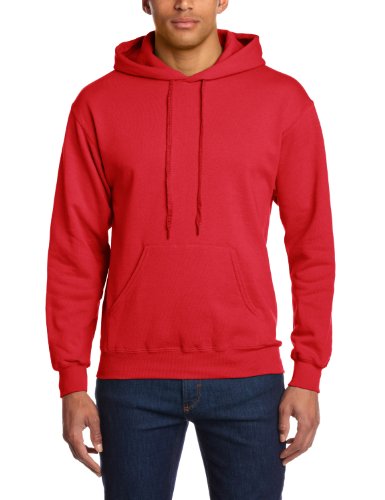 Fruit of the Loom Herren Sweatshirt 12208B, Gr. 44/46 (S), Rot (40 rot) von Fruit of the Loom