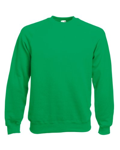 Fruit of the Loom Herren Sweatshirt Grün Kelly XXL von Fruit of the Loom