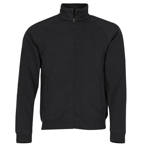 Fruit of the Loom Herren Premium Sweat Jacket Sweatshirt, Schwarz (Black 101), Medium von Fruit of the Loom