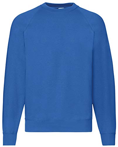 Fruit of the Loom Herren Sweatshirt Raglan Sporthemd, Blau (Blue 51), Medium von Fruit of the Loom