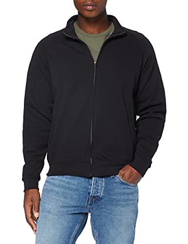 Fruit of the Loom Herren Zip Front Classic Sweatshirt, Schwarz, M von Fruit of the Loom