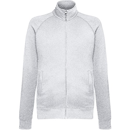 Fruit of the Loom Herren Geringes Gewicht Sweatshirt, grau meliert, XXL von Fruit of the Loom