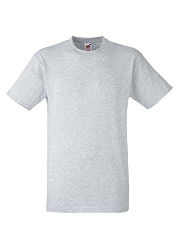 Fruit of the Loom Herren T-Shirt, 3er Pack, Gr. Medium, Grau - Erika-Grau von Fruit of the Loom