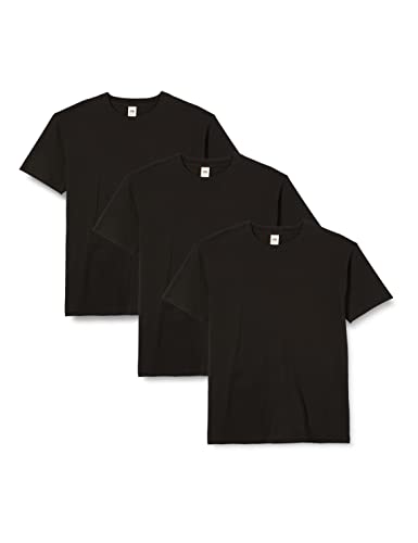 Fruit of the Loom Herren T-Shirt, 3er Pack, Gr. XX-Large, Schwarz von Fruit of the Loom