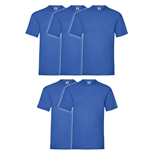 Fruit of the Loom Herren T-Shirt (5er Pack), Größe:M, Farbe:royal von Fruit of the Loom