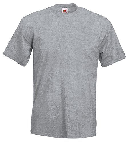 Fruit of the Loom Herren T-Shirt Größe XXL Farbe Grau von Fruit of the Loom