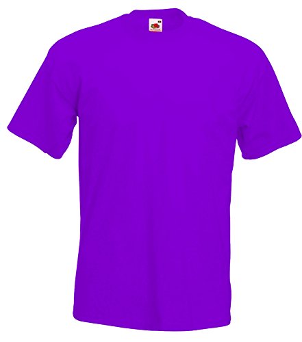 Fruit of the Loom Herren T-Shirt Größe XXL Farbe Violett von Fruit of the Loom